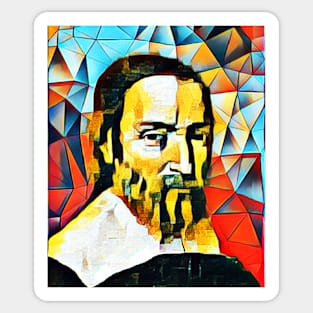 Nicolas Claude Fabri de Peiresc Abstract Portrait | Nicolas Claude Fabri de Peiresc Artwork Sticker